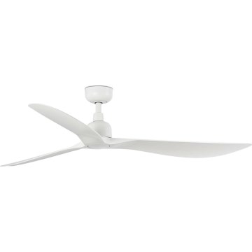 FARO 34363 - Deckenventilator OUTWOOD L weiß d 150 cm IP44 + Fernbedienung