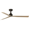 FARO 34371WT - Deckenventilator MARINE M Ø 125 cm, Braun/Schwarz, IP44, Tuya Wi-Fi + Fernbedienung