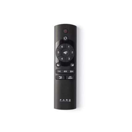 FARO 34372 - Deckenventilator MARINE M Ø 125 cm braun/schwarz IP44 + Fernbedienung