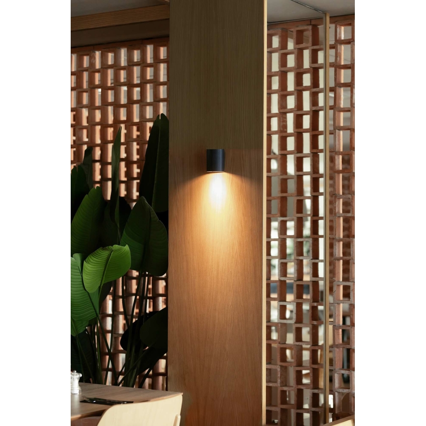 FARO 40523 - Wandleuchte SOLE 1xGU10/8W/230V schwarz rund