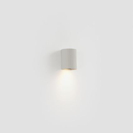 FARO 40526 - Wandleuchte SOLE 1xGU10/8W/230V weiß gewellt rund