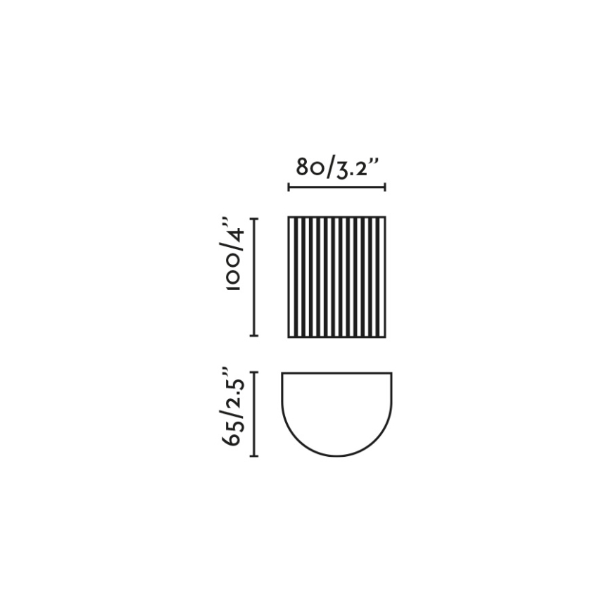 FARO 40526 - Wandleuchte SOLE 1xGU10/8W/230V weiß gewellt rund