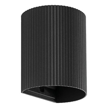 FARO 40527 - Wandleuchte SOLE 1xGU10/8W/230V schwarz gewellt rund