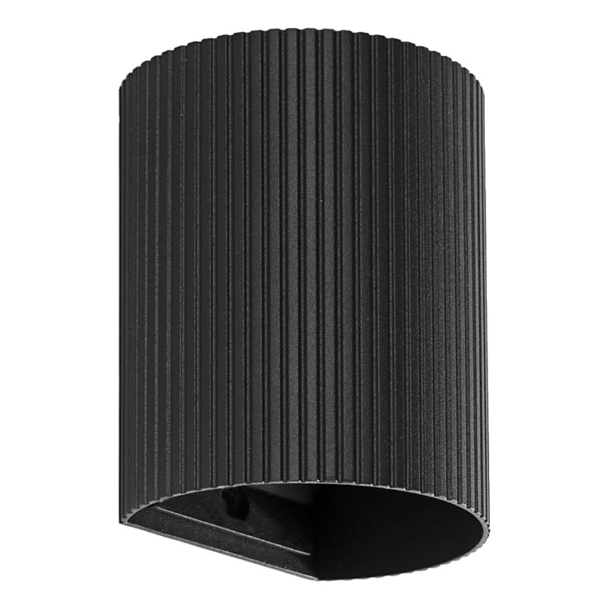 FARO 40527 - Wandleuchte SOLE 1xGU10/8W/230V schwarz gewellt rund