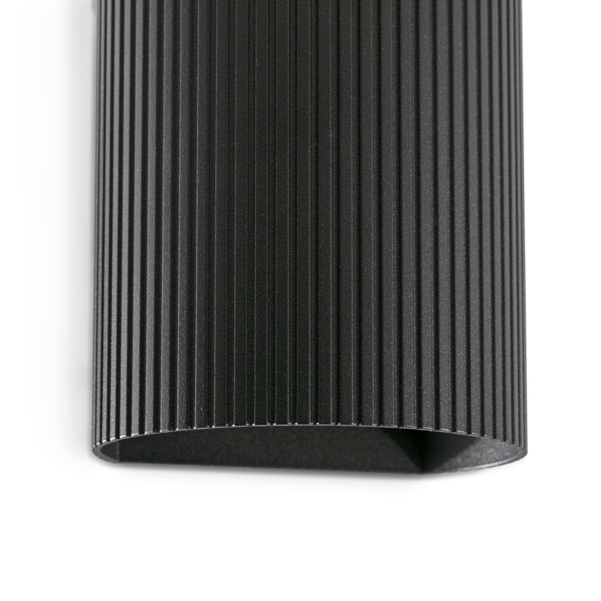 FARO 40527 - Wandleuchte SOLE 1xGU10/8W/230V schwarz gewellt rund