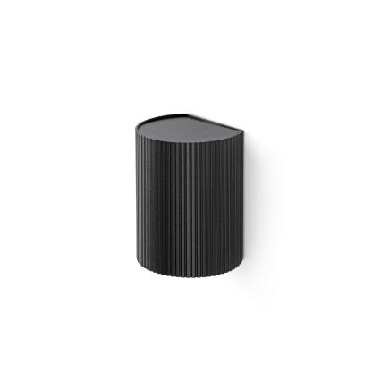 FARO 40527 - Wandleuchte SOLE 1xGU10/8W/230V schwarz gewellt rund