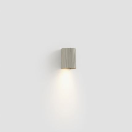 FARO 40528 - Wandleuchte SOLE 1xGU10/8W/230V grau gewellt rund