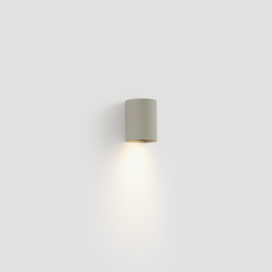 FARO 40528 - Wandleuchte SOLE 1xGU10/8W/230V grau gewellt rund