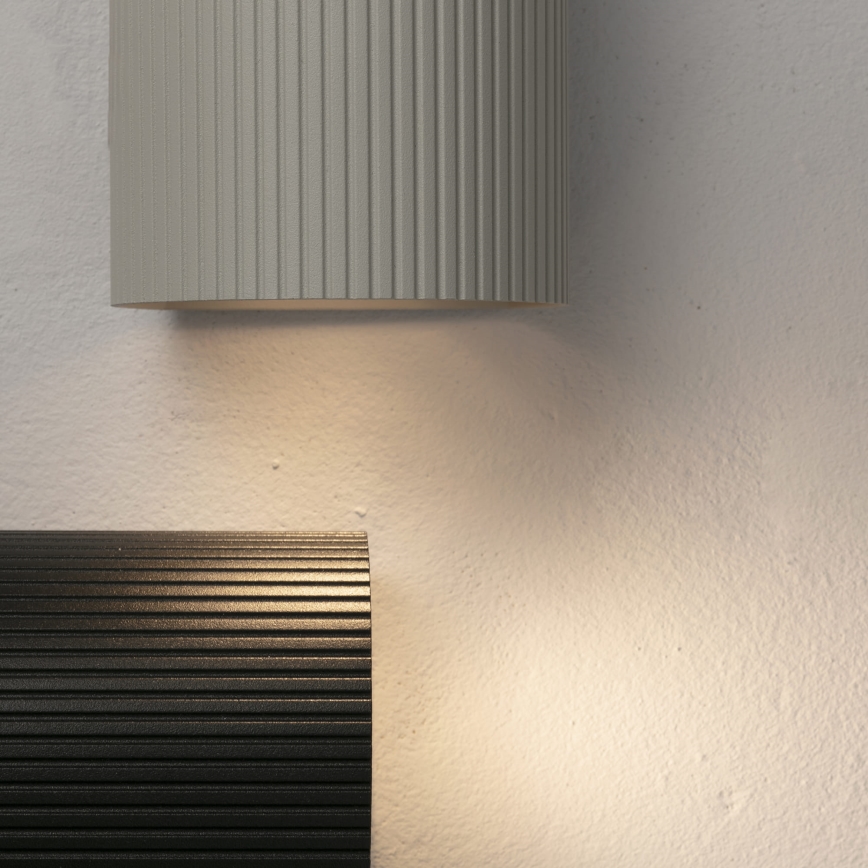 FARO 40528 - Wandleuchte SOLE 1xGU10/8W/230V grau gewellt rund