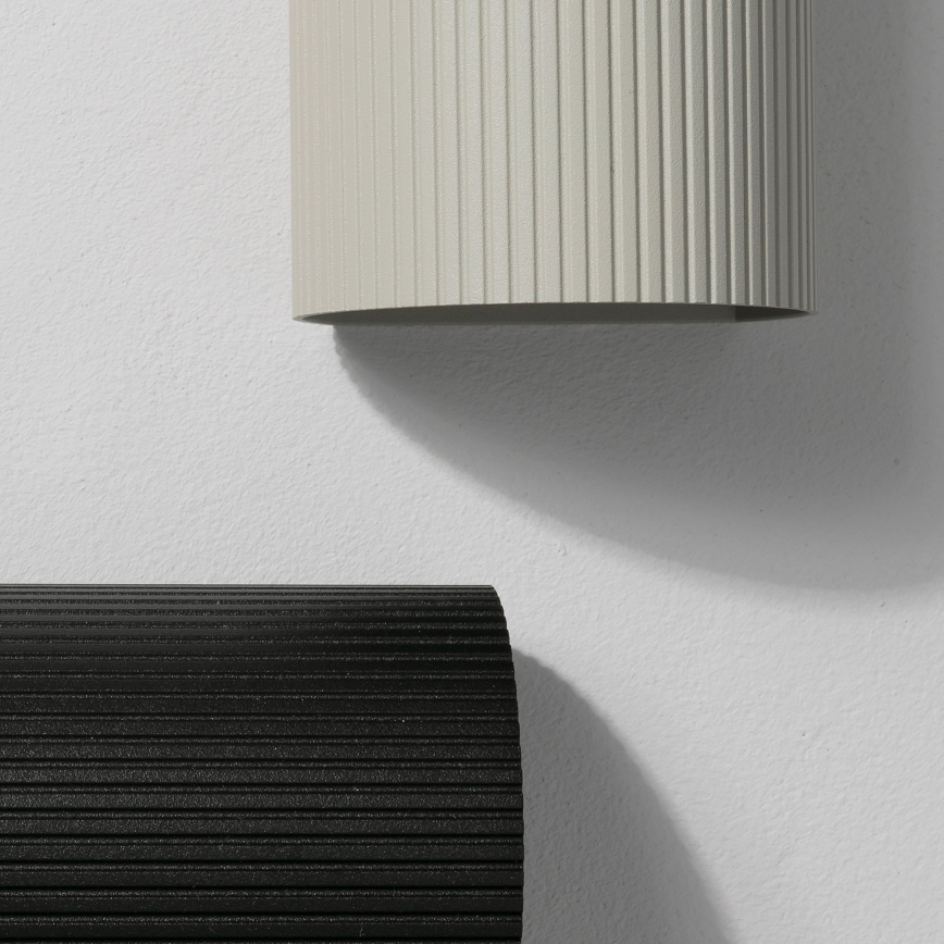 FARO 40528 - Wandleuchte SOLE 1xGU10/8W/230V grau gewellt rund