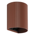 FARO 40529 - Wandleuchte SOLE 1xGU10/8W/230V ziegelrot gewellt rund