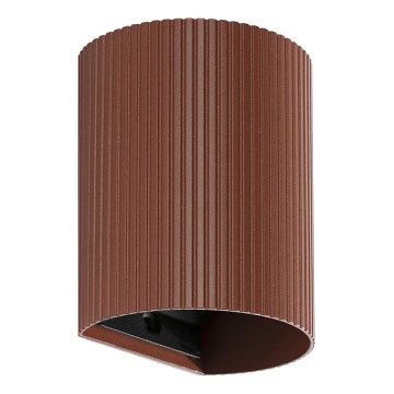 FARO 40529 - Wandleuchte SOLE 1xGU10/8W/230V ziegelrot gewellt rund