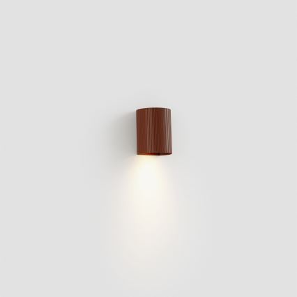 FARO 40529 - Wandleuchte SOLE 1xGU10/8W/230V ziegelrot gewellt rund