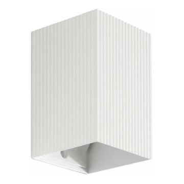 FARO 40534 - Wandleuchte SOLE 1xGU10/8W/230V weiß gewellt eckig