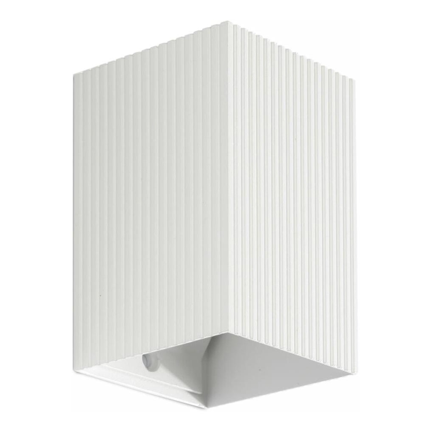 FARO 40534 - Wandleuchte SOLE 1xGU10/8W/230V weiß gewellt eckig