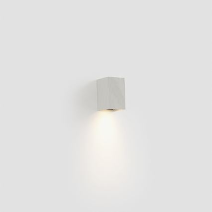 FARO 40534 - Wandleuchte SOLE 1xGU10/8W/230V weiß gewellt eckig