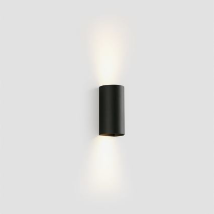 FARO 40539 - Wandleuchte SOLE 2xGU10/8W/230V schwarz rund