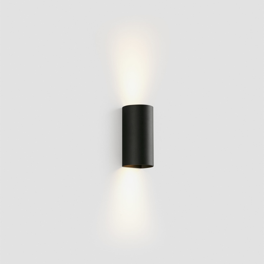 FARO 40539 - Wandleuchte SOLE 2xGU10/8W/230V schwarz rund