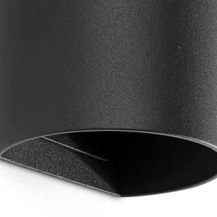FARO 40539 - Wandleuchte SOLE 2xGU10/8W/230V schwarz rund