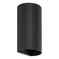FARO 40543 - Wandleuchte SOLE 2xGU10/8W/230V schwarz gewellt rund