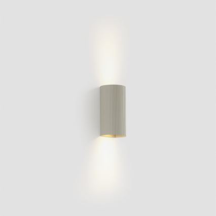 FARO 40544 - Wandleuchte SOLE 2xGU10/8W/230V grau gewellt rund