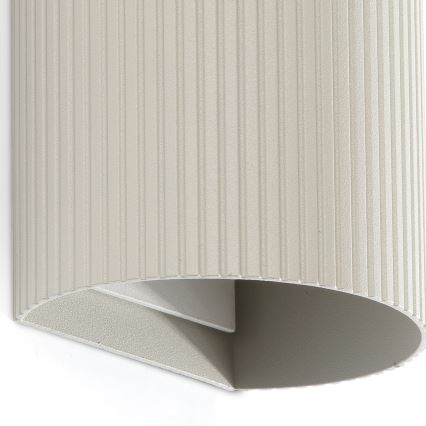 FARO 40544 - Wandleuchte SOLE 2xGU10/8W/230V grau gewellt rund