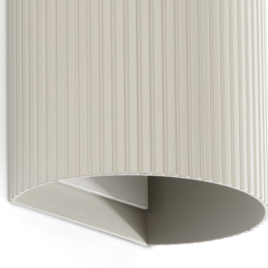 FARO 40544 - Wandleuchte SOLE 2xGU10/8W/230V grau gewellt rund