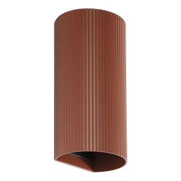 FARO 40545 - Wandleuchte SOLE 2xGU10/8W/230V ziegelrot gewellt rund