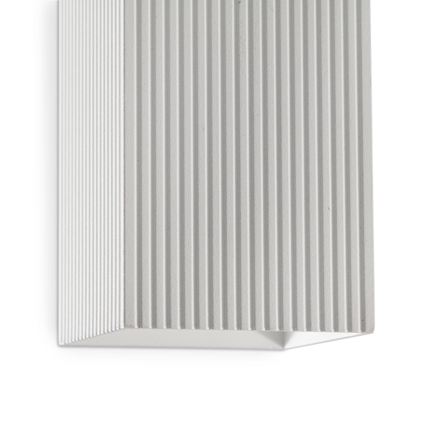 FARO 40565 - Wandleuchte SOLE 2xGU10/8W/230V weiß gewellt eckig