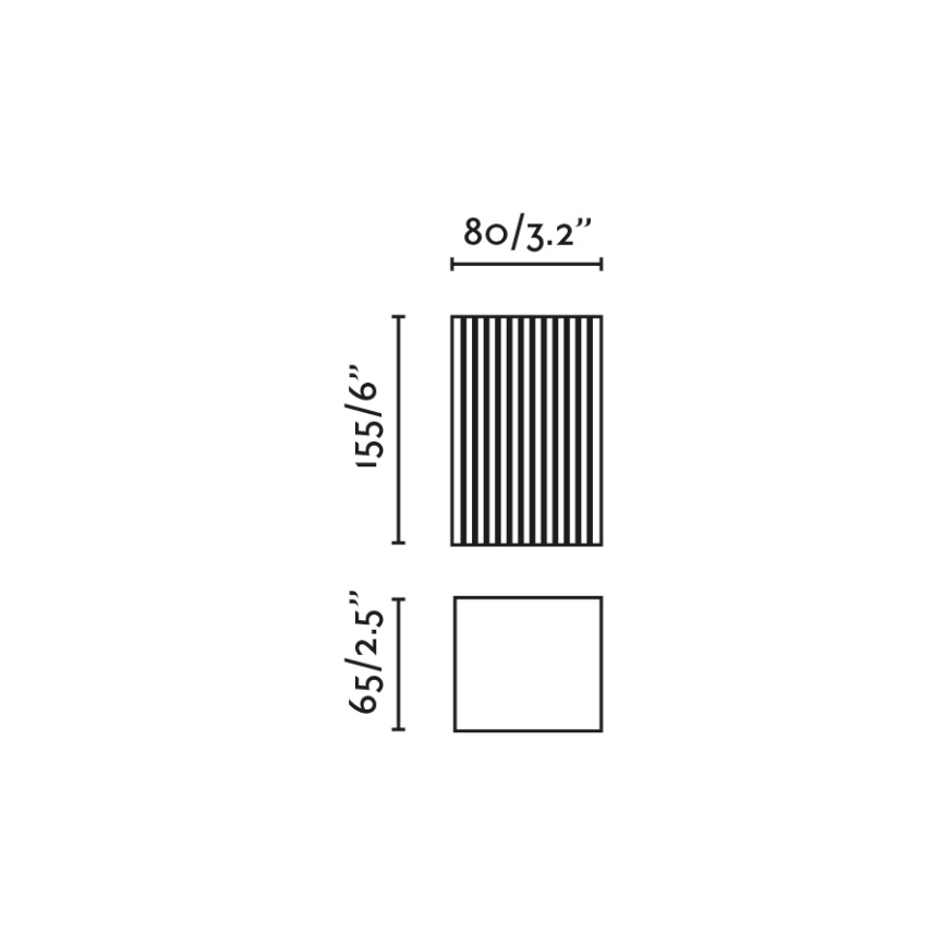 FARO 40565 - Wandleuchte SOLE 2xGU10/8W/230V weiß gewellt eckig
