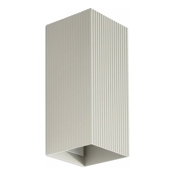 FARO 40567 - Wandleuchte SOLE 2xGU10/8W/230V grau gewellt eckig