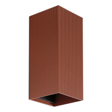 FARO 40568 - Wandleuchte SOLE 2xGU10/8W/230V ziegelrot gewellt eckig