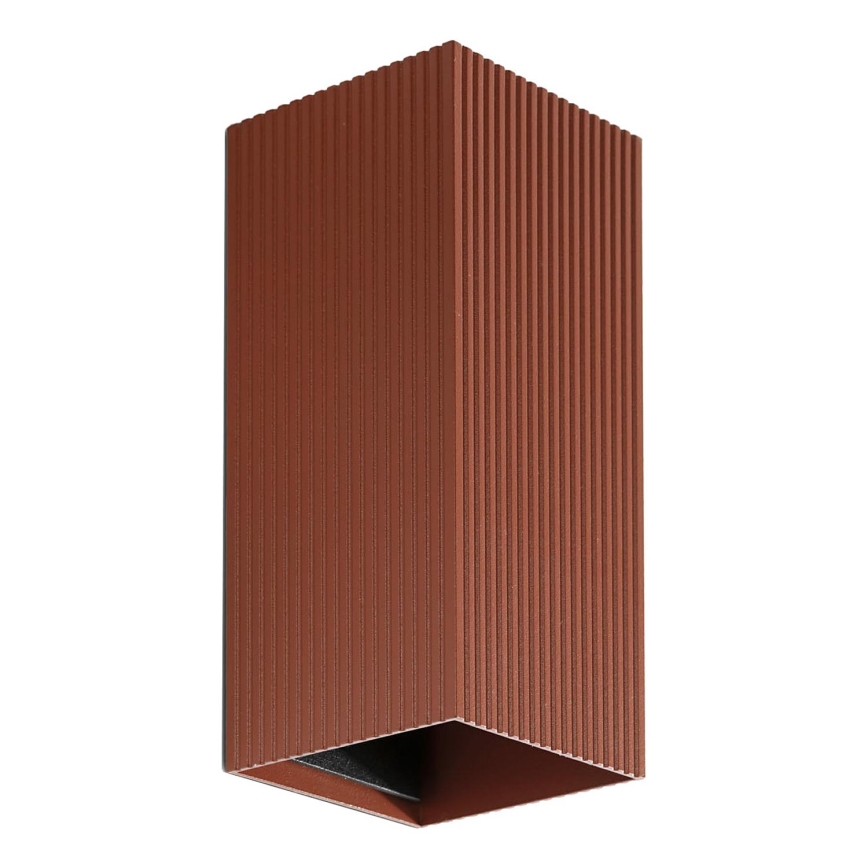 FARO 40568 - Wandleuchte SOLE 2xGU10/8W/230V ziegelrot gewellt eckig