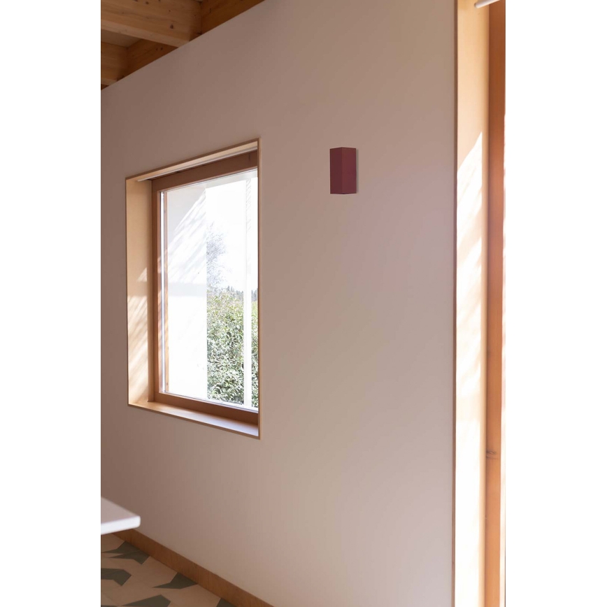 FARO 40568 - Wandleuchte SOLE 2xGU10/8W/230V ziegelrot gewellt eckig