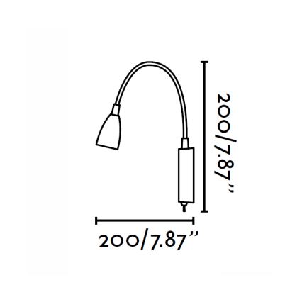 FARO 40994 - Wandleuchte LOKE LED/3W/230V