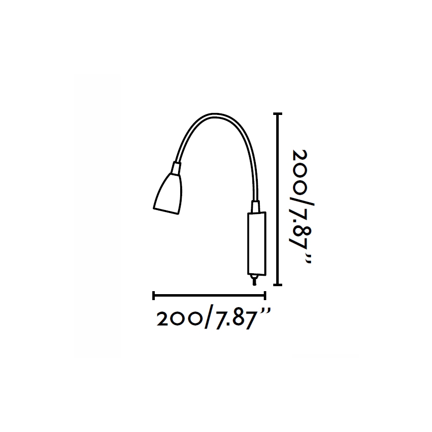 FARO 40994 - Wandleuchte LOKE LED/3W/230V