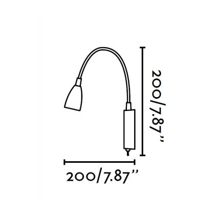 FARO 41019 - Wandleuchte LOKE LED/3W/230V