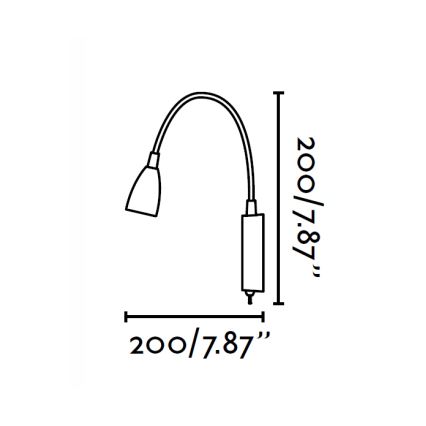 FARO 41019 - LED Wandleuchte LOKE LED/3W/230V