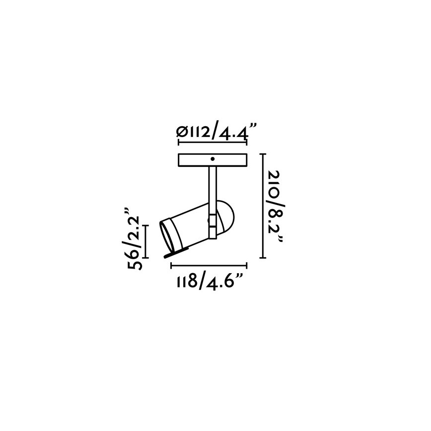 Faro 43531 - Spotlight ORLEANS 1xGU10/8W/230V silber/schwarz