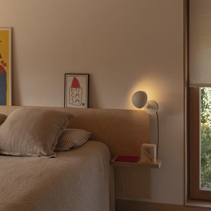 FARO 56101 - Tischleuchte mit Klemme 2-in-1 BELA 1xE27/15W/230V weiß