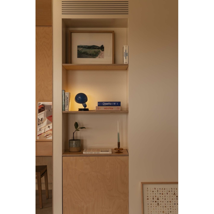 FARO 56102 - Tischleuchte mit Klemme 2-in-1 BELA 1xE27/15W/230V blau