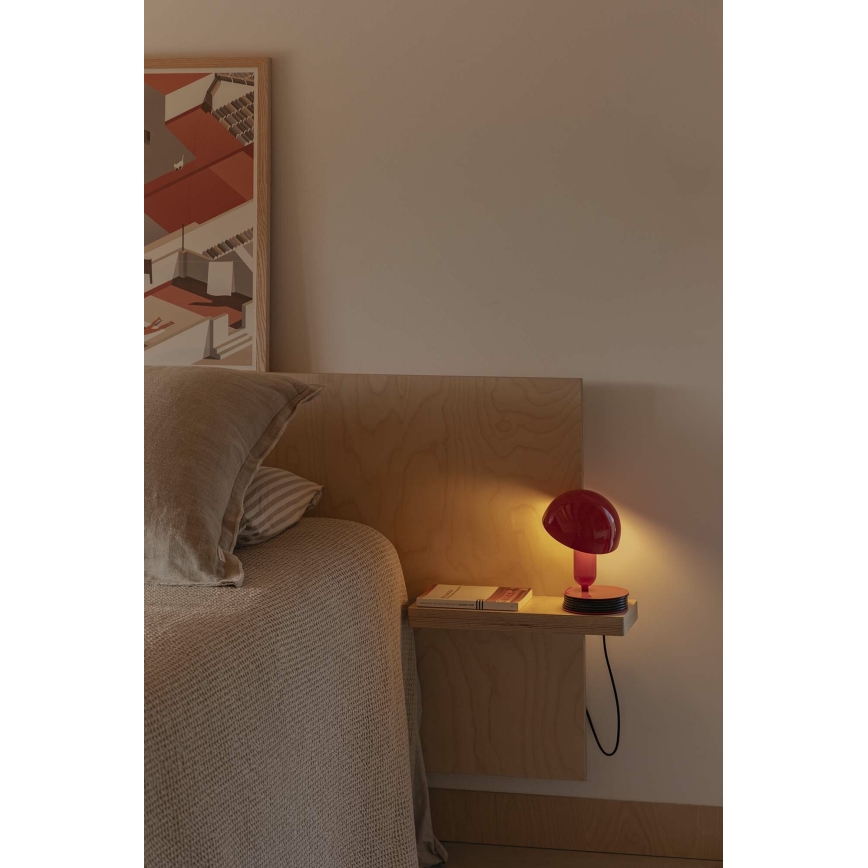 FARO 56103 - Tischleuchte mit Klemme 2-in-1 BELA 1xE27/15W/230V rot