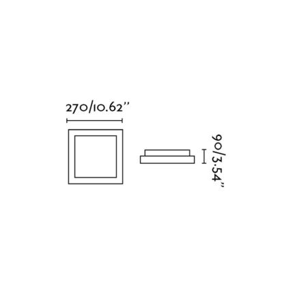 FARO 62983 - Deckenleuchte TOLA 1 1xE27/20W/230V