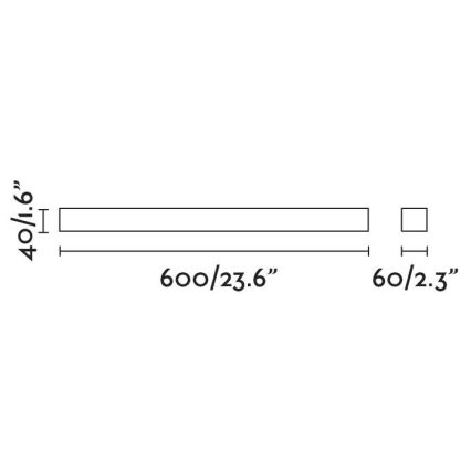 FARO 63316 - LED-Spiegelbeleuchtung für Badezimmer NILO-1 LED/12W/230V IP44 schwarz