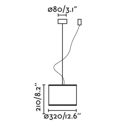 FARO 64314-48 - Hängeleuchte MAMBO 1xE27/15W/230V Ratan/schwarz