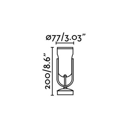 FARO 70035 - LED-Außenwandleuchte SLOT-1 LED/14W/230V IP65 3000K