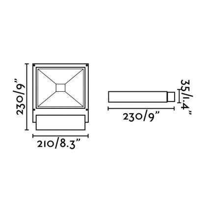 FARO 70261 - LED-Reflektor KARL LED/12W/230V IP65