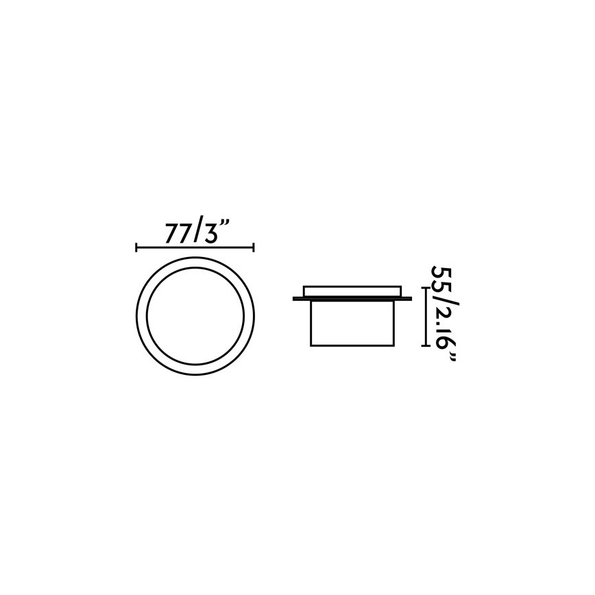 FARO 70265 - LED Badezimmereinbauleuchte GALO LED/3W/230V IP54