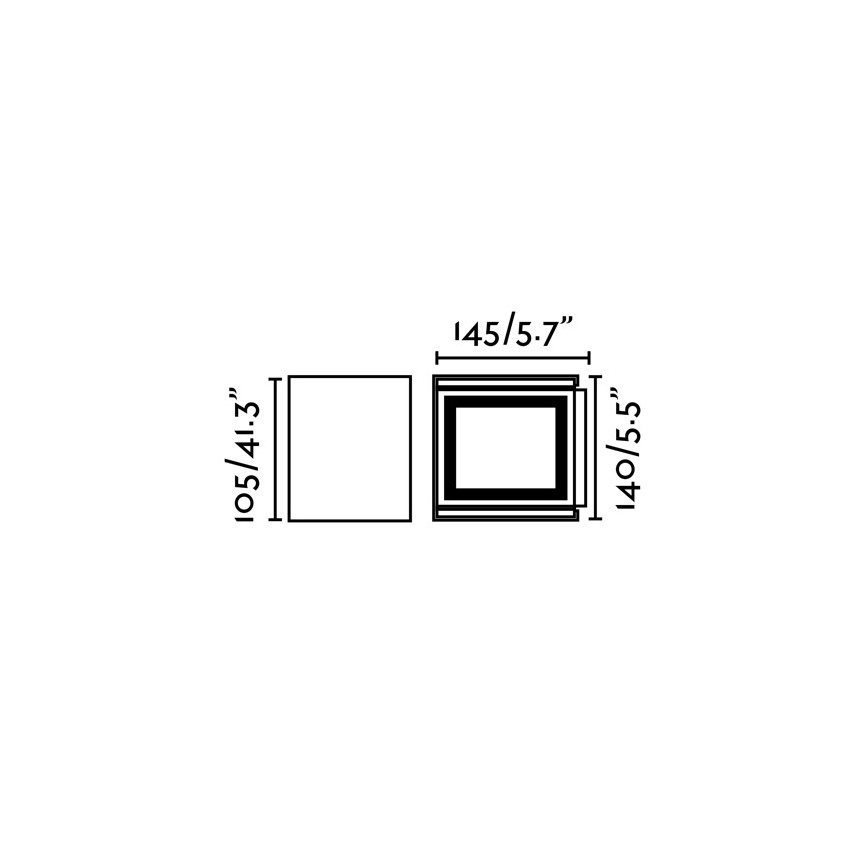 FARO 70270 - LED-Wandleuchte für den Außenbereich OLAN 2xLED/3W/230V IP54