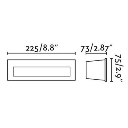 FARO 70271 - LED Außen-Einbauleuchte NAT LED/8W/230V